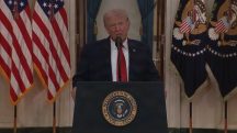 Trump discursa aos Estados Unidos (EUA), nesta quarta-feira, 1º