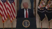 Trump discursa aos Estados Unidos (EUA), nesta quarta-feira, 1º