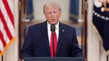 O presidente dos EUA, Donald Trump, durante pronunciamento nesta quarta-feira, na Casa Branca | Foto: Reprodução/X