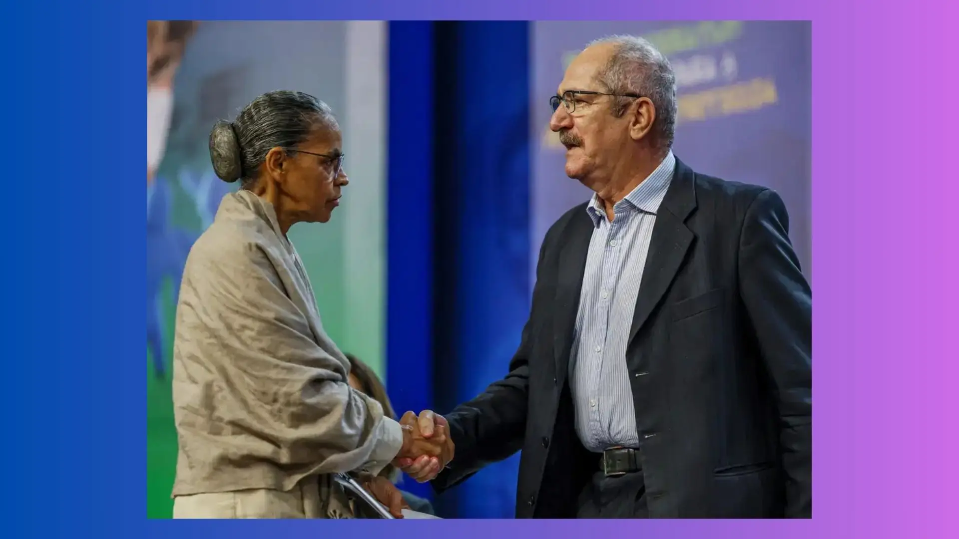Marina Silva e Aldo Rebelo durante encontro em Brasília, em 2024 | Foto: José Cruz/Agência Brasil