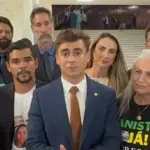 Membros da Asfav durante visita ao Congresso e encontro com o deputado federal Nikolas Ferreira | Foto: Reprodução//Instagram/@Asfav