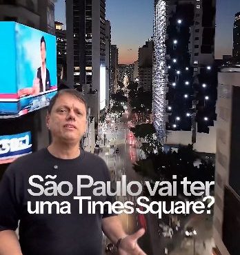 Tarcísio anuncia Times Square em São Paulo