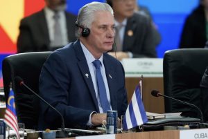 O presidente de Cuba, Miguel Díaz-Canel. Foto: Eraldo Peres/AP/File