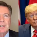 O ex-diretor do FBI James Comey e o presidente dos EUA, Donald Trump | Foto: Montagem sobre reprodução