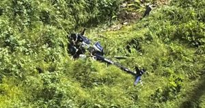 Helicóptero cai em Campina Grande, PB | Foto: Reprodução / Redes sociais