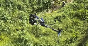 Helicóptero cai em Campina Grande, PB | Foto: Reprodução / Redes sociais