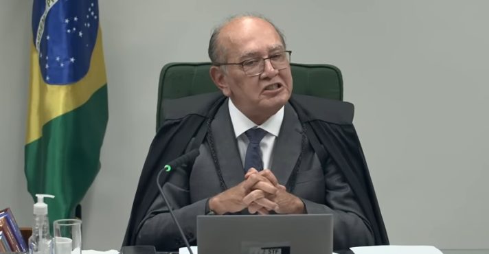 Gilmar Mendes, decano do STF, durante sessão da Segunda Turma - 14/4/2026 | Foto: Reprodução/YouTube