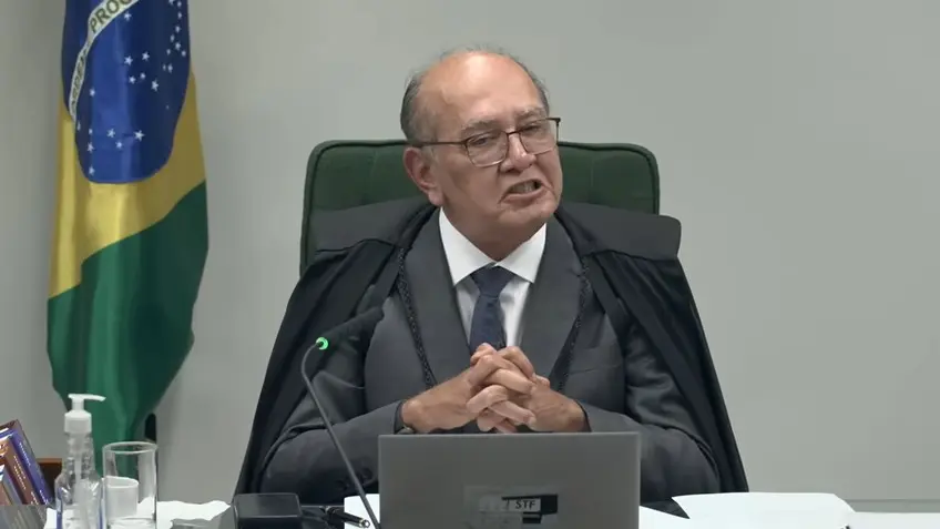 Gilmar Mendes, decano do STF, durante sessão da Segunda Turma - 14/4/2026 | Foto: Reprodução/YouTube