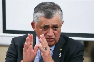 O ministro das Relações Institucionais, José Guimarães, durante coletiva a Imprensa | Lula Marques/ Agência Brasil