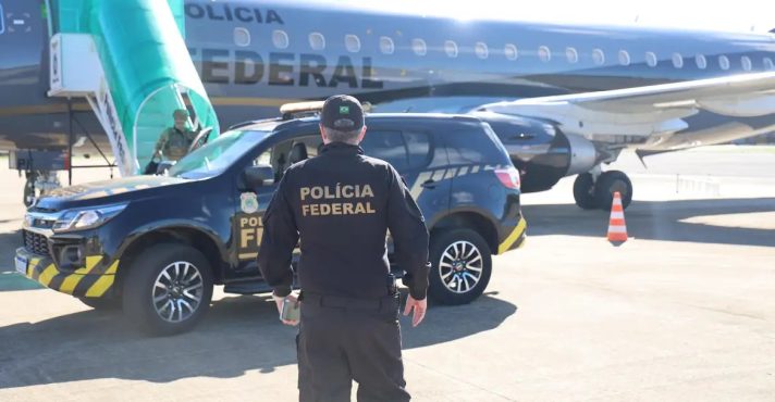 Preso em SP, Vorcaro voltou a Brasília a bordo de um jato da Polícia Federal | Foto: Divulgação/PF