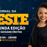 O Jornal da Oeste, Segunda Edição é transmitido de segunda a sexta, das 16h às 17h45 | Foto: Divulgação/Oeste
