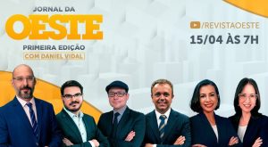 O Jornal da Oeste, Primeira Edição é transmitido de segunda a sexta, a partir das 7h | Foto: Divulgação/Oeste