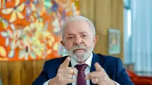 Lula da Silva durante entrevista no Palácio do Planalto | Foto: Divulgação/PR