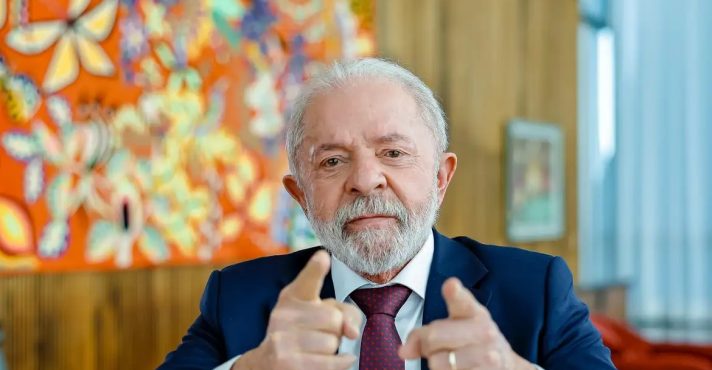 Lula da Silva durante entrevista no Palácio do Planalto | Foto: Divulgação/PR