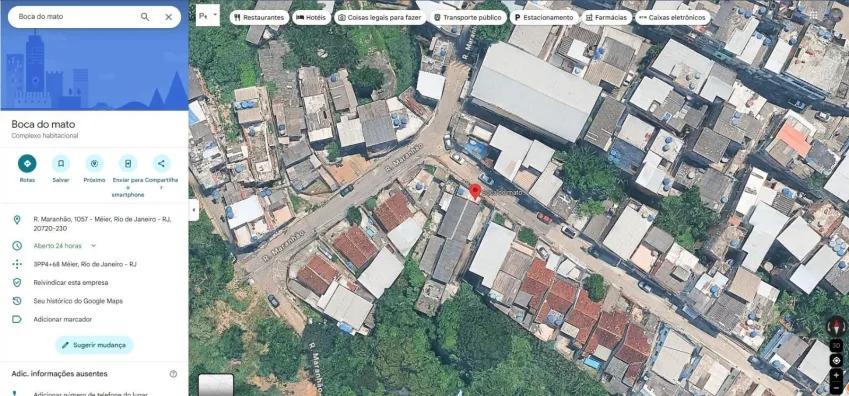 Os pontos apareciam cadastrados com endereço, categoria e opções de avaliação, como se dá com empresas oficiais | Foto: Reprodução/Redes sociais