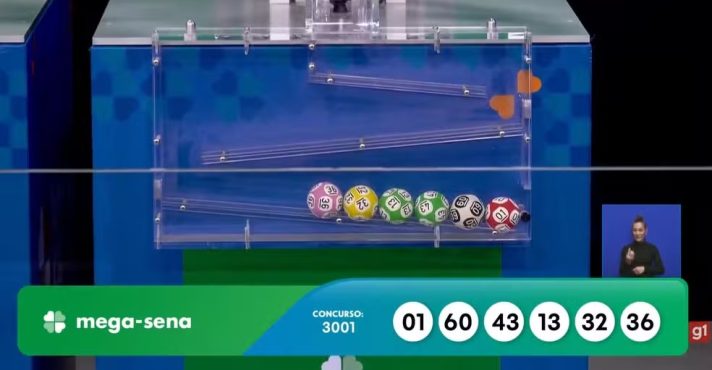 Concurso 3001 da Mega-Sena, com prêmio estimado em R$ 115 milhões | Foto: Reprodução/YouTube