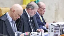 Moraes, Toffoli e Gilmar em sessão no STF - 9/4/2026 | Foto: Foto: Antonio Augusto/STF