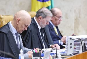 Moraes, Toffoli e Gilmar em sessão no STF - 9/4/2026 | Foto: Foto: Antonio Augusto/STF