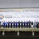 Líderes mundiais reunidos na cúpula do G20 África do Sul 2025 em evento internacional