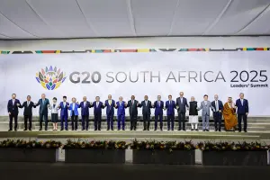 Líderes mundiais reunidos na cúpula do G20 África do Sul 2025 em evento internacional