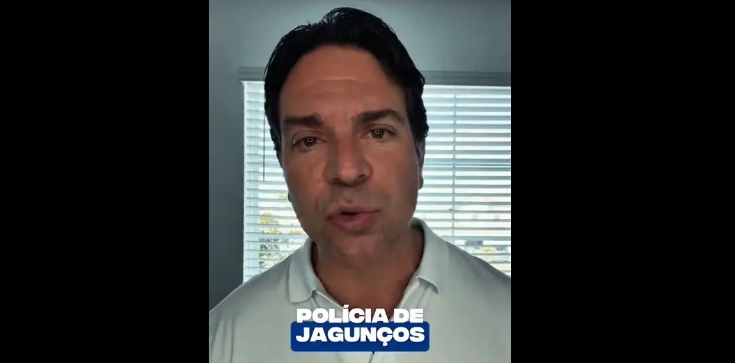 Alexandre Ramagem, durante vídeo nas redes sociais | Foto: Reprodução/X/@delegadoramagem
