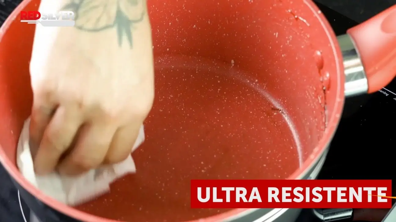 Limpeza fácil de panela sem gordura