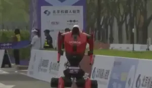 robô meia-maratona pequim china honor