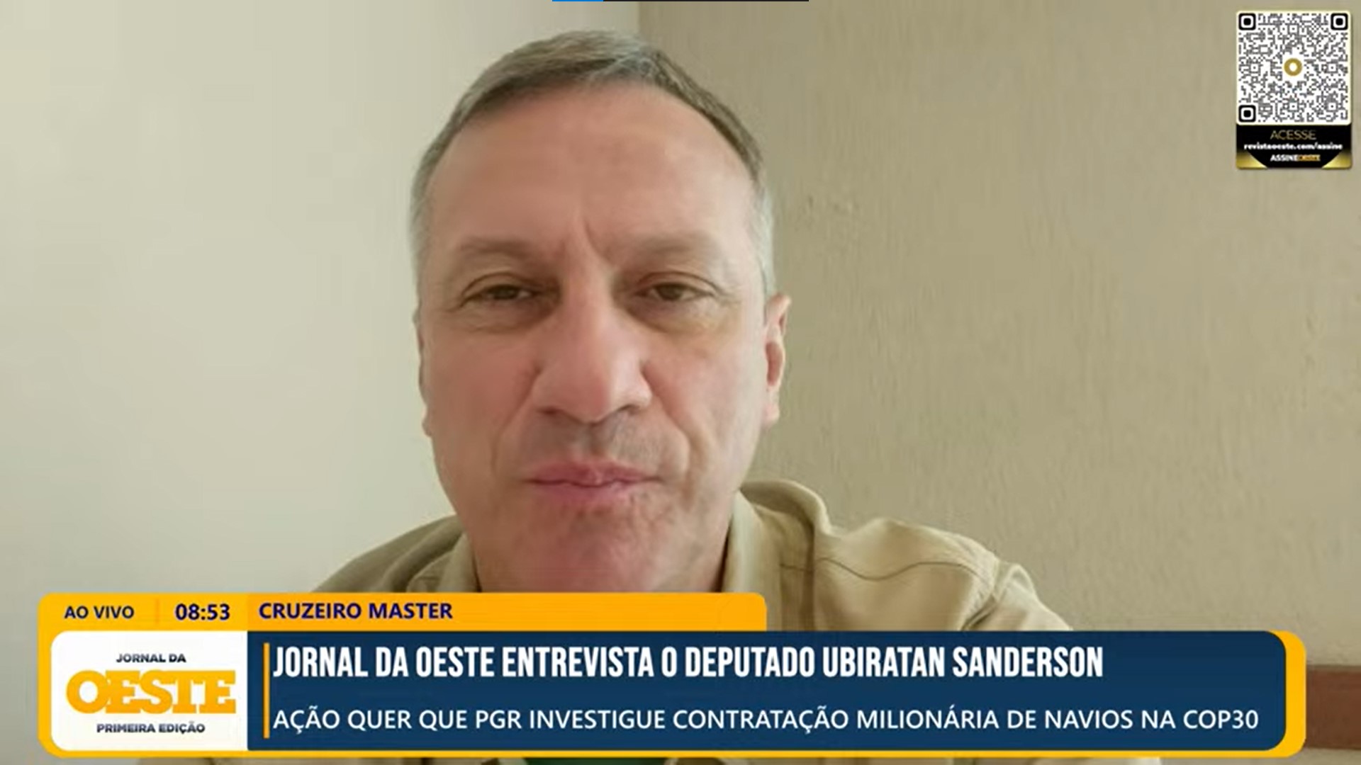 Sanderson cobra PGR e pede investigação sobre navios da COP30