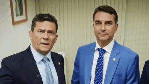 Sergio Moro e Flávio Bolsonaro | Foto: Reprodução/Redes sociais