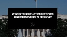 Reprodução do site da 'White House Correspondents Association' | Foto: Reprodução