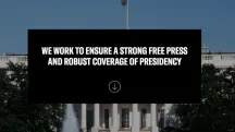 Reprodução do site da 'White House Correspondents Association' | Foto: Reprodução