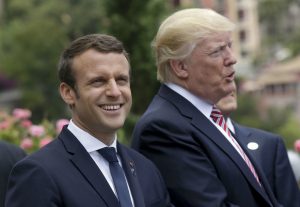 Presidente da França, Emmanuel Macron, e o presidente dos Estados Unidos, Donald Trump | Foto: Reprodução/Flickr
