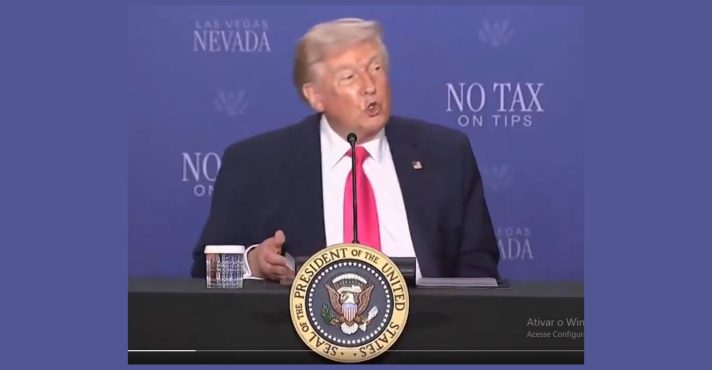 O presidente dos EUA, Donald Trump: Otan dispensada | Foto: Reprodução/X