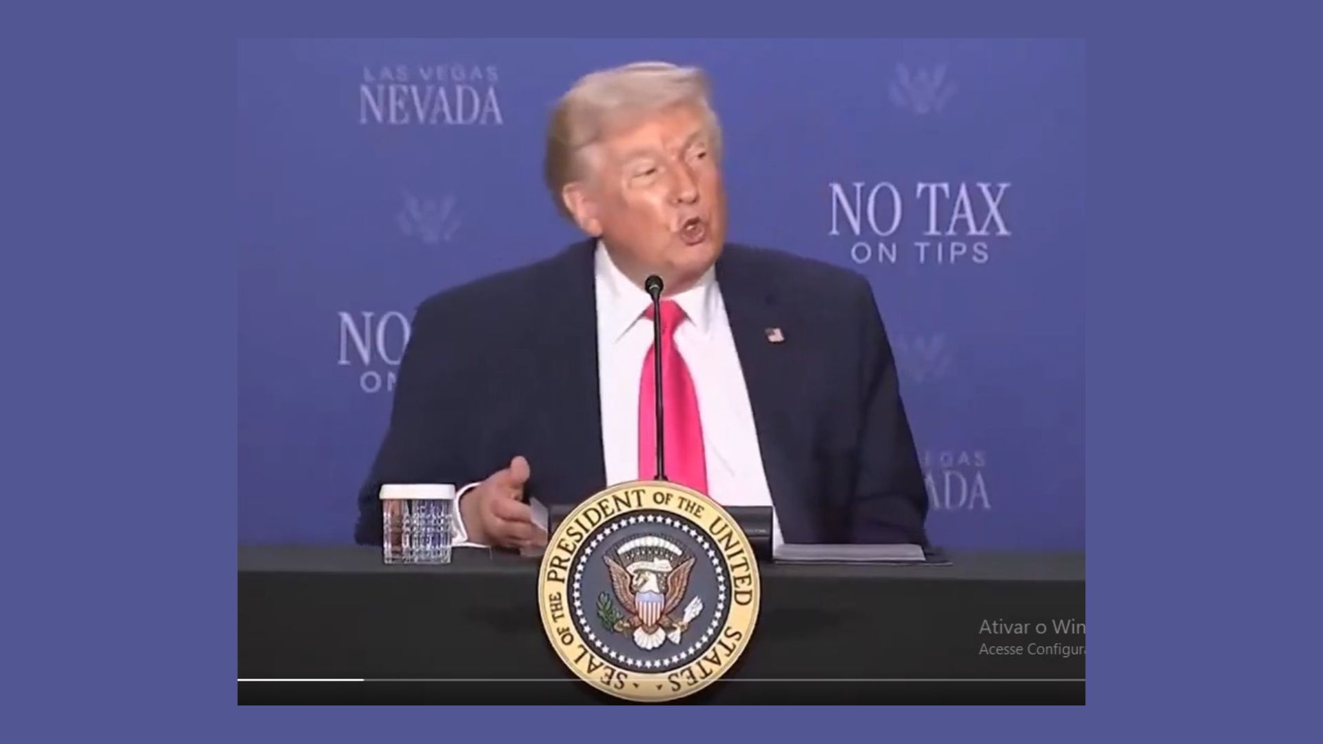 O presidente dos EUA, Donald Trump: Otan dispensada | Foto: Reprodução/X