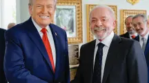 Presidente da República, Luiz Inácio Lula da Silva, durante Encontro com o Presidente dos Estados Unidos, Donald Trump