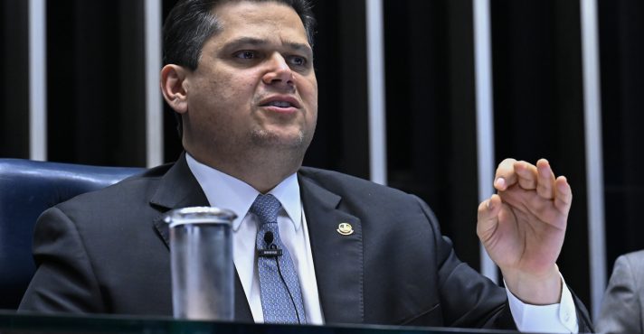 O presidente do Senado Federal, senador Davi Alcolumbre