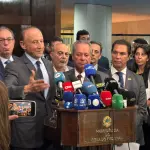 As falas de Skaf ocorreram em coletiva de imprensa concedida depois de uma reunião com o presidente do Senado, Davi Alcolumbre | Foto: Luana Viana/Revista Oeste