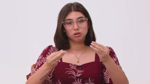 A vereadora Eduarda Campopiano durante participação em programa do YouTube | Foto: Reprodução/YouTube