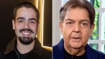 João Silva (e) e o pai, Faustão, de 76 anos | Foto: Reprodução/X