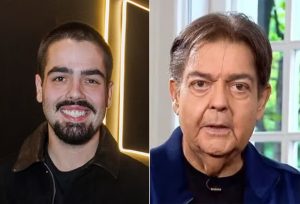 João Silva (e) e o pai, Faustão, de 76 anos | Foto: Reprodução/X
