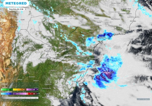 Previsão indica chuvas com forte intensidade sobre a capital São Paulo, Região Metropolitana e Vale do Paraíba. Há riscos de temporais com potencial para transtornos