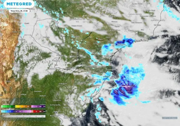 Previsão indica chuvas com forte intensidade sobre a capital São Paulo, Região Metropolitana e Vale do Paraíba. Há riscos de temporais com potencial para transtornos