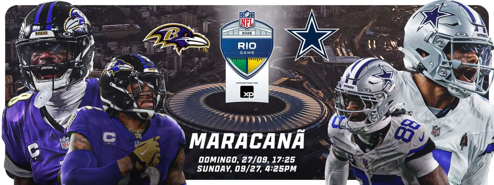 Ingressos para jogo da NFL no Rio terá ingressos de até R$ 2,7 mil