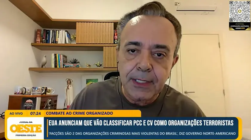 Procurador e comentarista Marcelo Rocha Monteiro fala sobre segurança pública no Jornal da Oeste, Primeira Edição