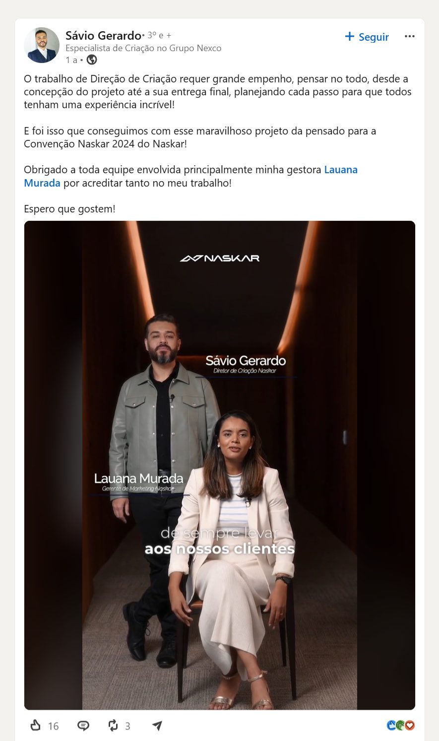 Naskar e Grupo Nexco ligação