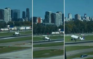 Airbus 320 da Latam arremete no Aeroporto de Buenos Aires - 03/05/2026 | Foto: Reprodução/Redes sociais