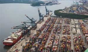 Terminais de carga e descarga no Porto de Santos | Foto: Divulgação/Porto de Santos