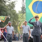 Coronel Glauce Anselmo Cavalli durante a cerimônia de posse como comandante-geral da Polícia Militar de São Paulo, na Academia do Barro Branco, na quarta-feira desta semana | Foto: Pablo Jacob/Governo de SP