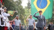 Coronel Glauce Anselmo Cavalli durante a cerimônia de posse como comandante-geral da Polícia Militar de São Paulo, na Academia do Barro Branco, na quarta-feira desta semana | Foto: Pablo Jacob/Governo de SP
