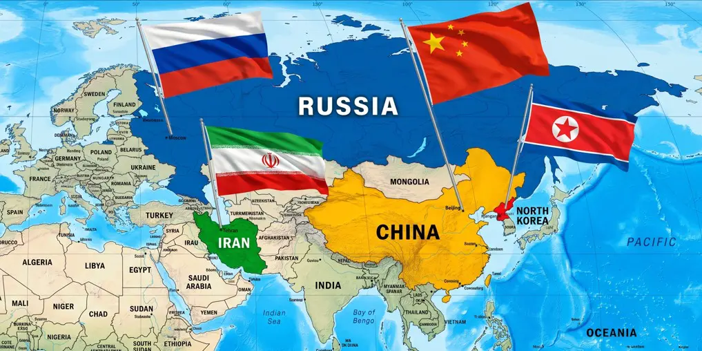 Eixo do Caos: Irã, Rússia, China e Coreia do Norte